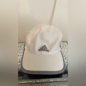Adidas White & Gray Sports Hat